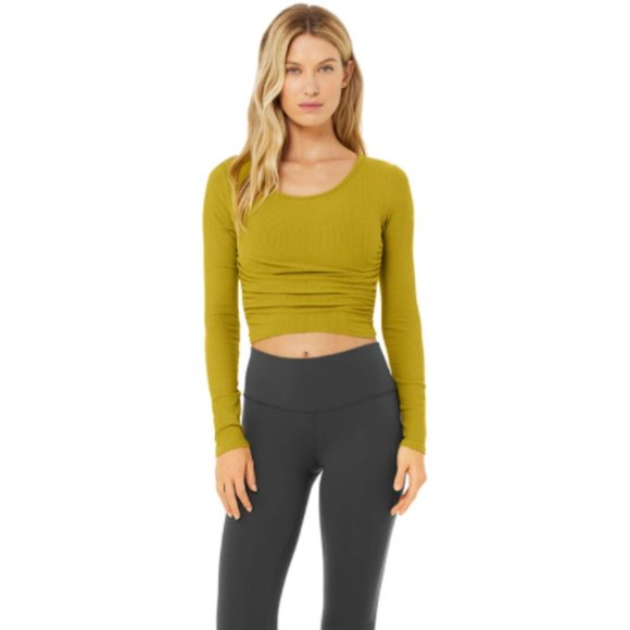 ALO Yoga | Tops | Alo Chartreuse Gather 